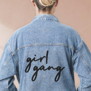 Girl Gang   Cute Girl Power Modern Feminism Denim Jacket