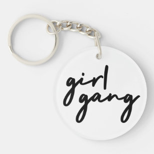 Girl Gang   Cute Girl Power Modern Feminism Key Ring