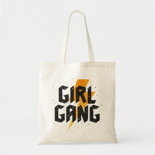 girl gang, gang girl tote bag