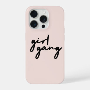 Girl Gang Girl Power Modern Feminism Blush Pink iPhone 15 Pro Case