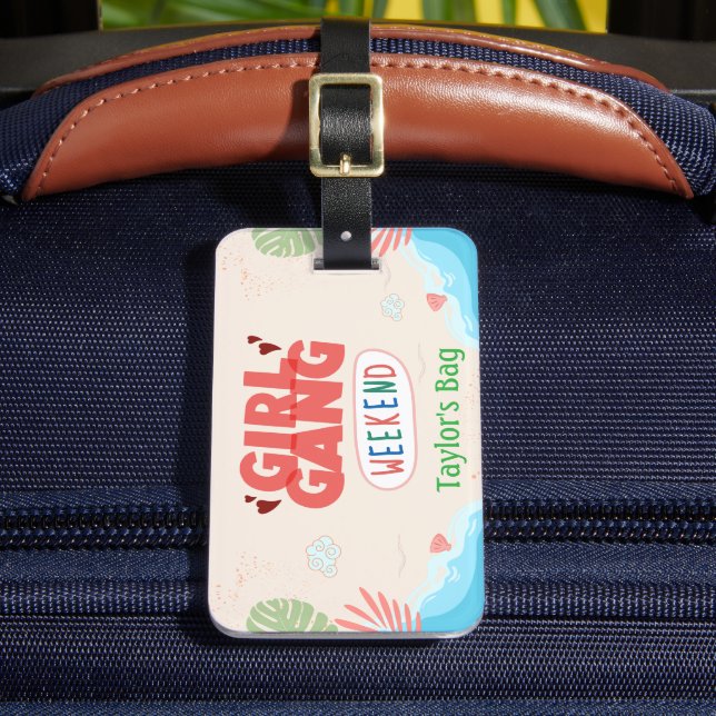 GIRL GANG LUGGAGE TAG (Personalized) (Front Insitu 2)