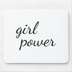 Girl Gang Stylish Modern Feminist Girl Power Mouse Pad