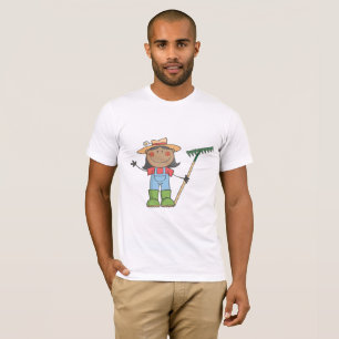 Girl Gardening Mens T-Shirt