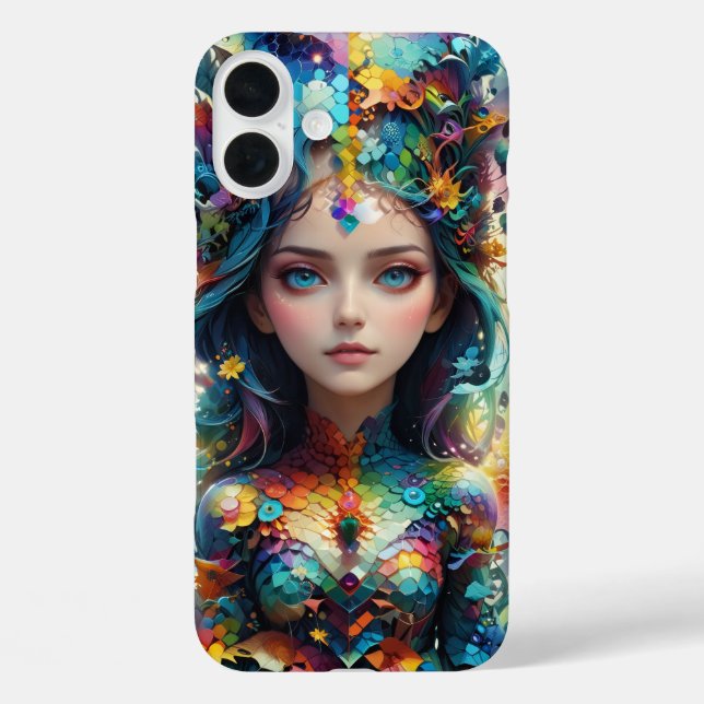 Girl Geometric Patterns Case-Mate iPhone Case (Back)