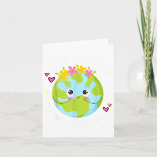 Girl Go Planet Its Your Earth-day Shirt Cute Kids Card