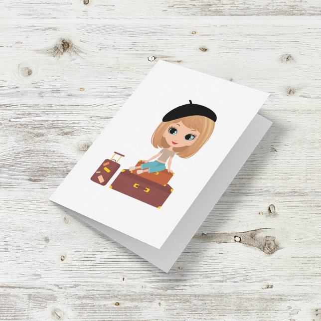 Girl Going On Holiday Card (Creator Uploaded)