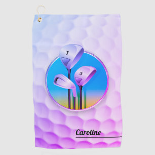 Girl Golf Player Cool Sport Gift Towel