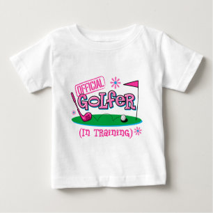 Girl Golfer In Training Baby T-Shirt