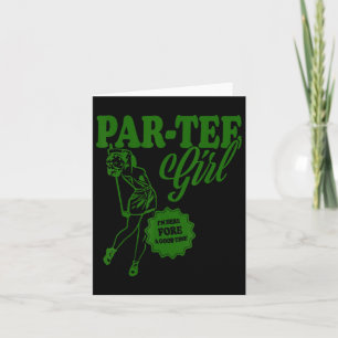 Girl Golfer Shirt Funny Par Tee Girl For Golf Love Card