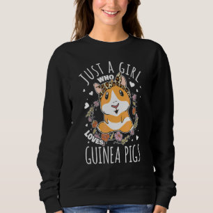 Girl Guinea Pig Woman Loves Guinea Pig Sweatshirt