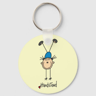 Girl Gymnast Handstands T-shirts and Gifts Key Ring