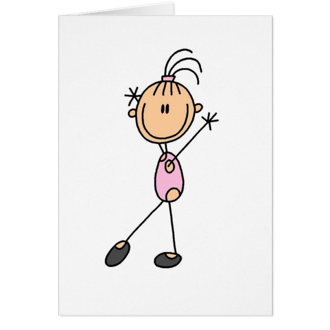 Girl Gymnast in Pink (Front)