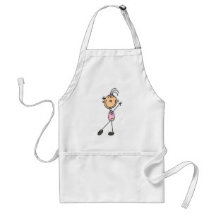 Girl Gymnast in Pink Standard Apron