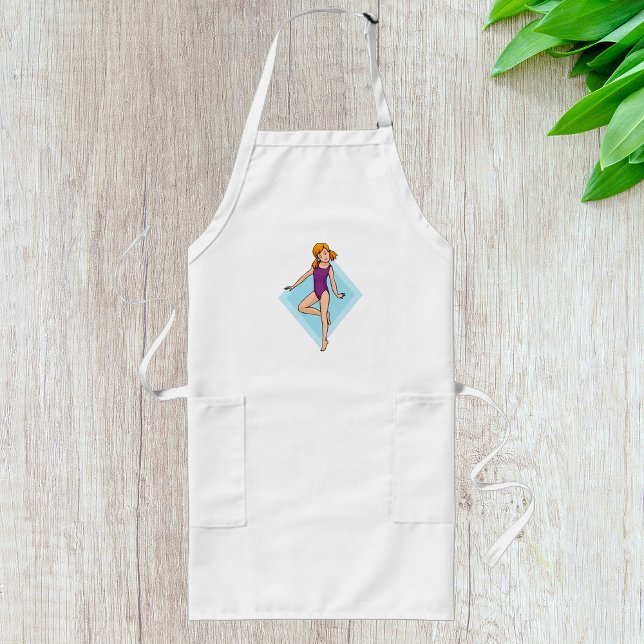 Girl Gymnast Long Apron (Creator Uploaded)