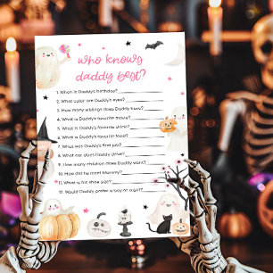 Girl Halloween Who knows Daddy Best Game