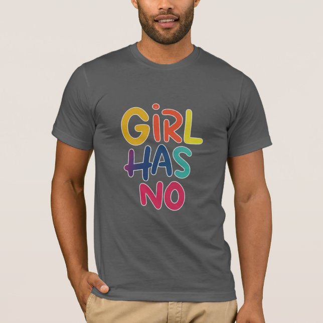"Girl Has No Limits: Empowering Slogan T-shirt" T-Shirt (Front)