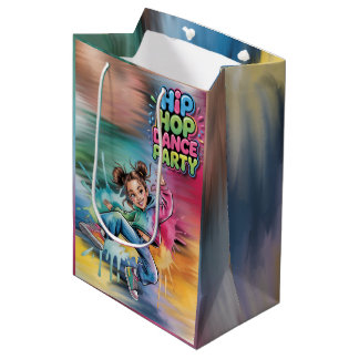 Girl Hip Hop Dance Birthday Party Medium Gift Bag