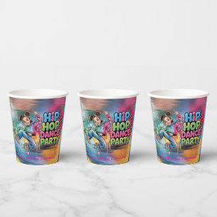 Girl Hip Hop Dance Birthday Party Paper Cups