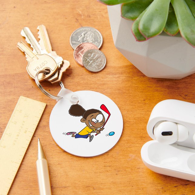 Girl Hockey Player Key Ring (Creator Uploaded)