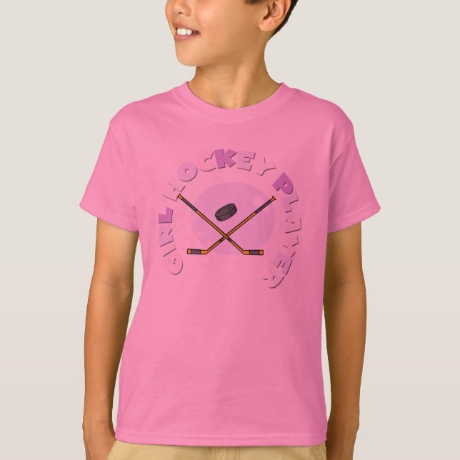 Girl Hockey Player Tshirts and Gifts (Front)