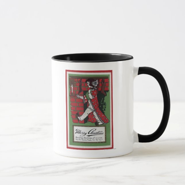 Girl Holding Doll and Candlestick Mug (Right)