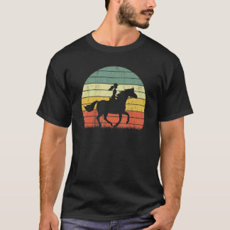 Girl Horse Riding Vintage Cowgirl Texas Ranch T-Shirt