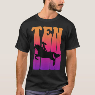 Girl Horseback Rider I'm 10 Year Old Kids 10th Bir T-Shirt