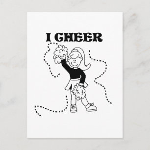 Girl I Cheer Tshirts and Gifts Postcard