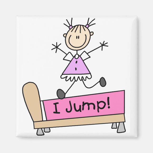 Girl I Jump Magnet (Front)