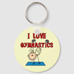 Girl I Love Gymnastics Key Ring