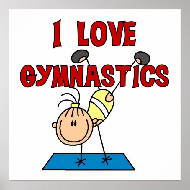 Girl I Love Gymnastics Poster (Front)