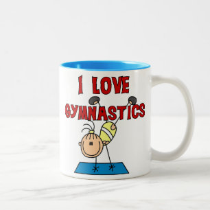 Girl I Love Gymnastics Two-Tone Coffee Mug