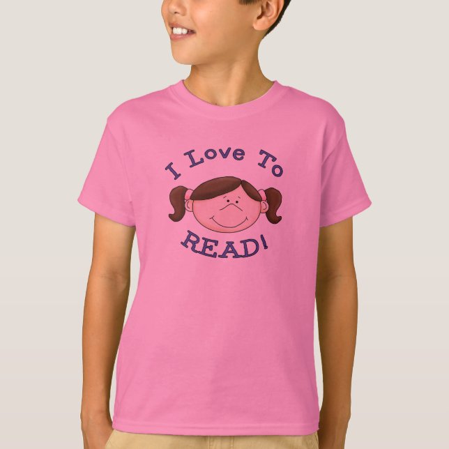 Girl I Love to Read Tshirts and Gifts (Front)