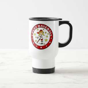 Girl I Play Baseball T shirts and Gifts Travel Mug