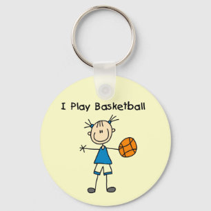 Girl I Play Basketball Tshirts and Gifts Key Ring