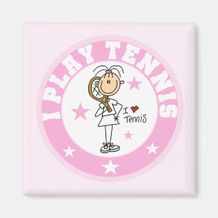 Girl I Play Tennis Tshirts and gifts Magnet