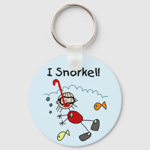 Girl I Snorkel T-shirts and Gifts Key Ring