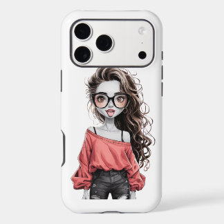 Girl image with pink iPhone