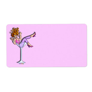 GIRL IN A MARTINI GLASS (Pink LABELS