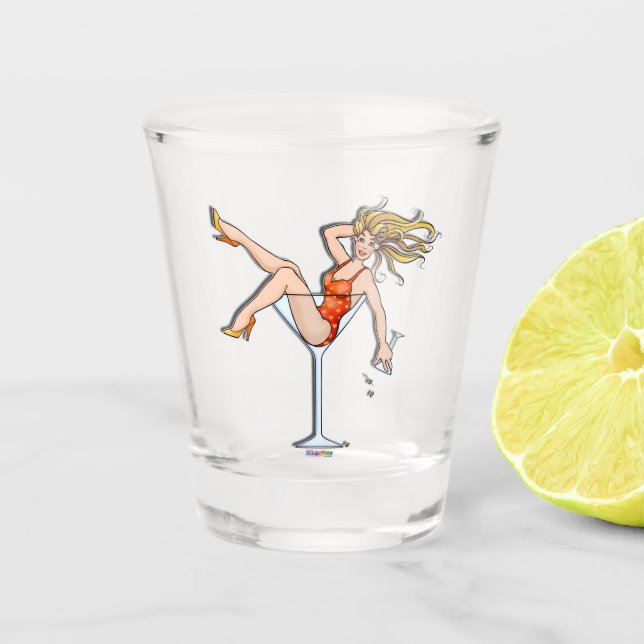 GIRL IN A MARTINI GLASS RED (Front)