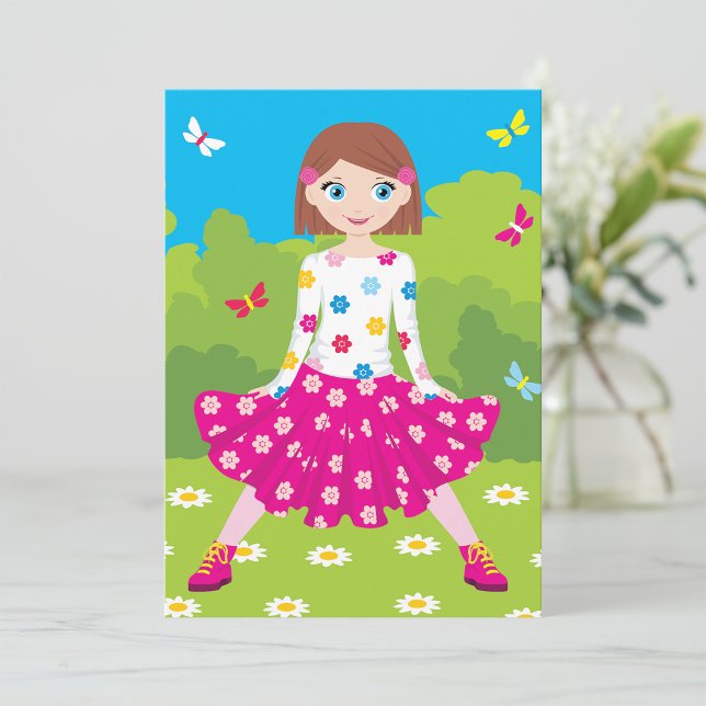 Girl In A Park Invitations (Creator Uploaded)