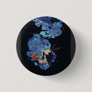 Girl in a Vacuum 3 Cm Round Badge