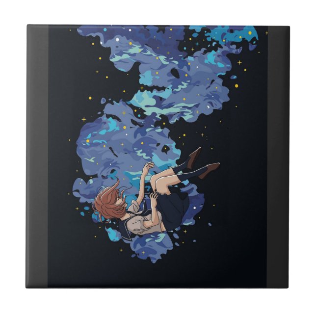 Girl in a Vacuum Tile (Front)