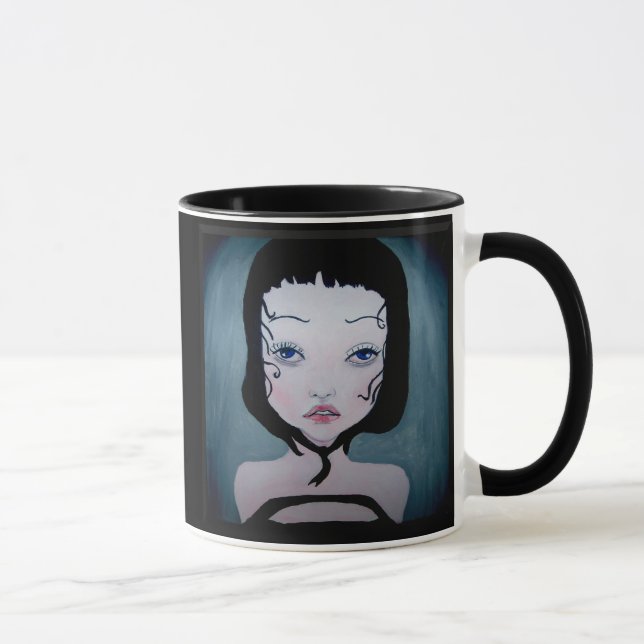 Girl in black mugg mug (Right)