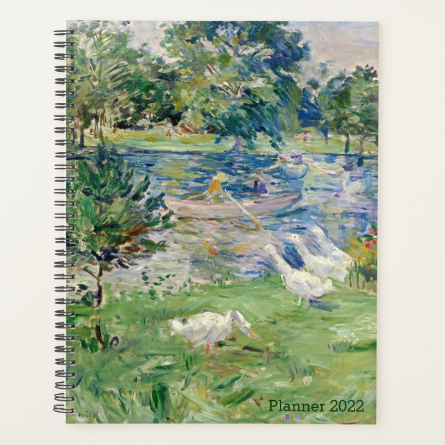 Girl in Boat with Geese by Berthe Morisot, French, Planner (Front)