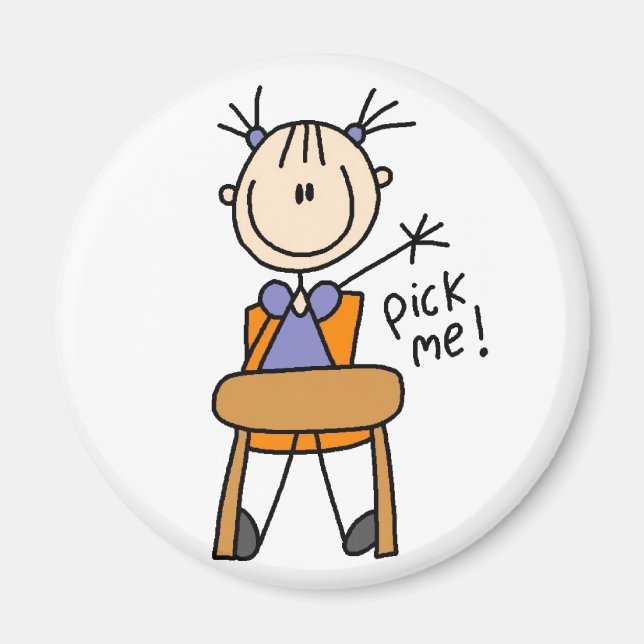 Girl In Class Magnet (Front)