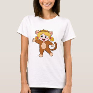 Girl in Costume as Monkey T-Shirt