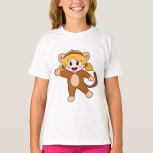 Girl in Costume as Monkey T-Shirt