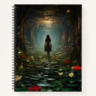 Girl in Fantasy Tunnel Notebook