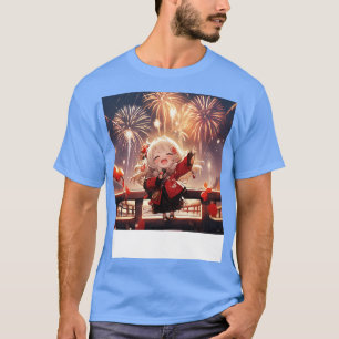 girl in firework festival T-Shirt